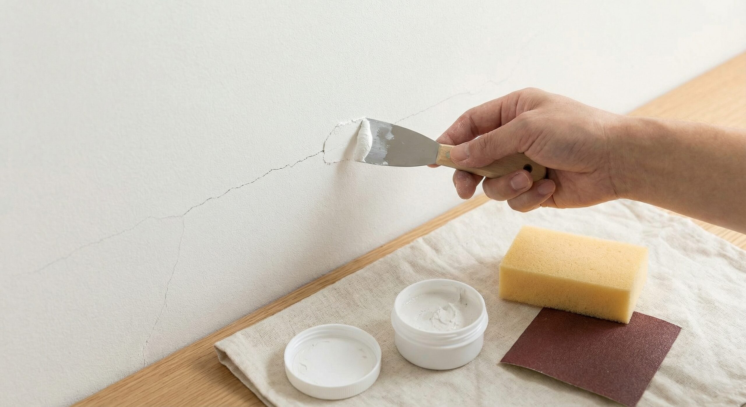 ひび割れ修理の画像