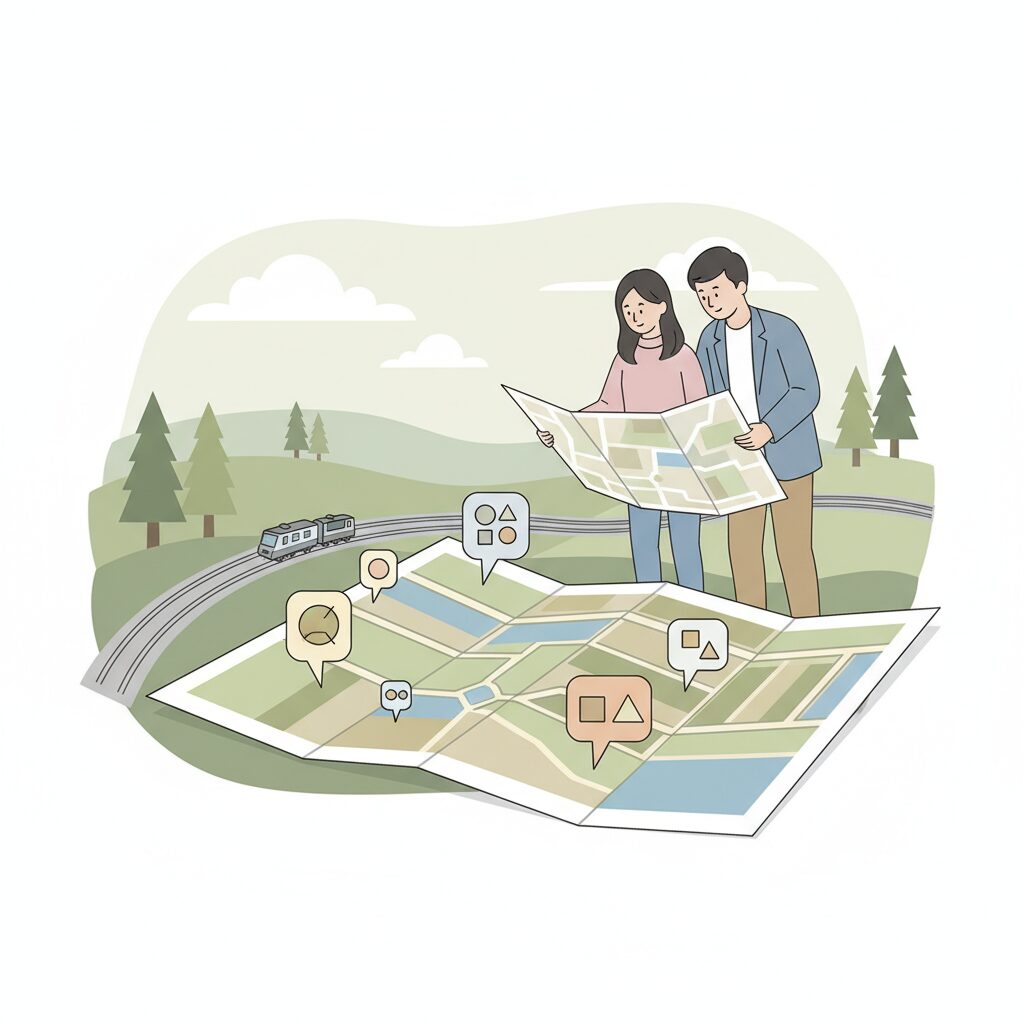 名古屋と桑名の住宅コスト比較イラスト