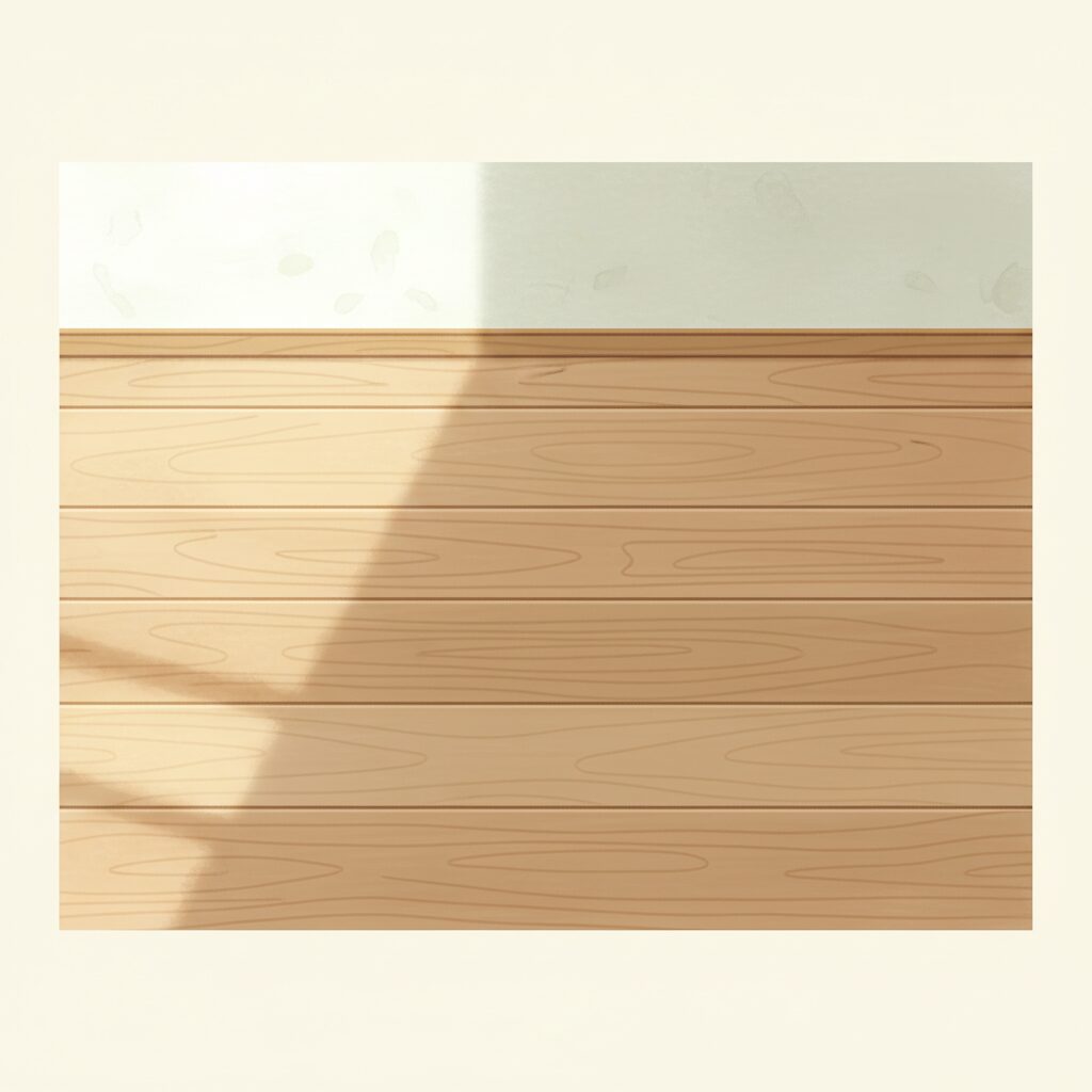 無垢材の床と漆喰の壁 自然素材の家