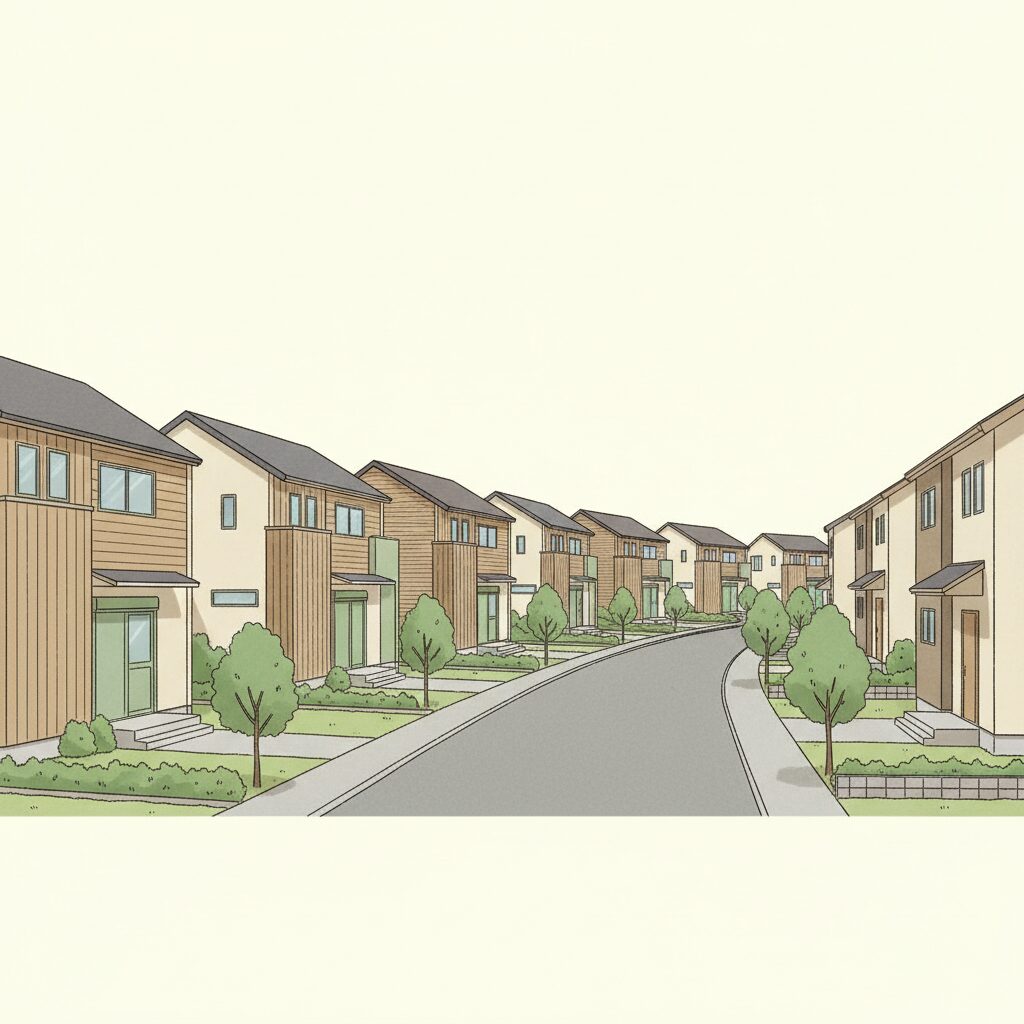 三重県 規格住宅 住宅街