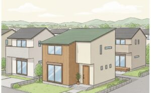 三重県の規格住宅 外観イラスト