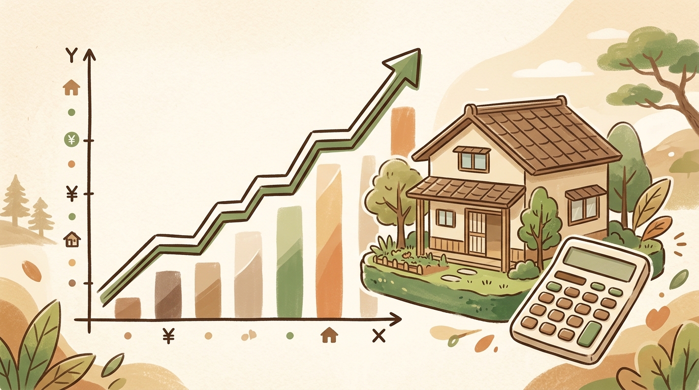 2026年の住宅ローン金利上昇イメージ