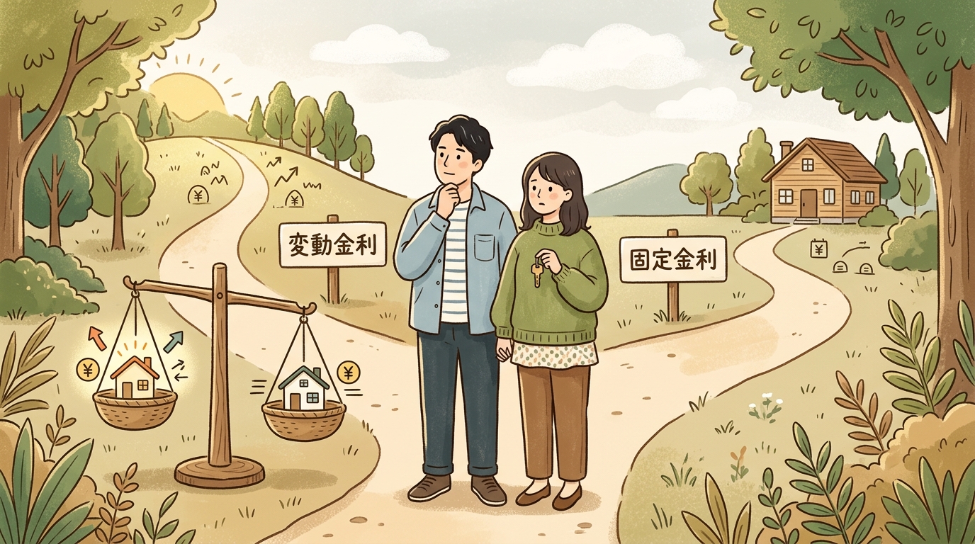 変動金利か固定金利かで迷う夫婦