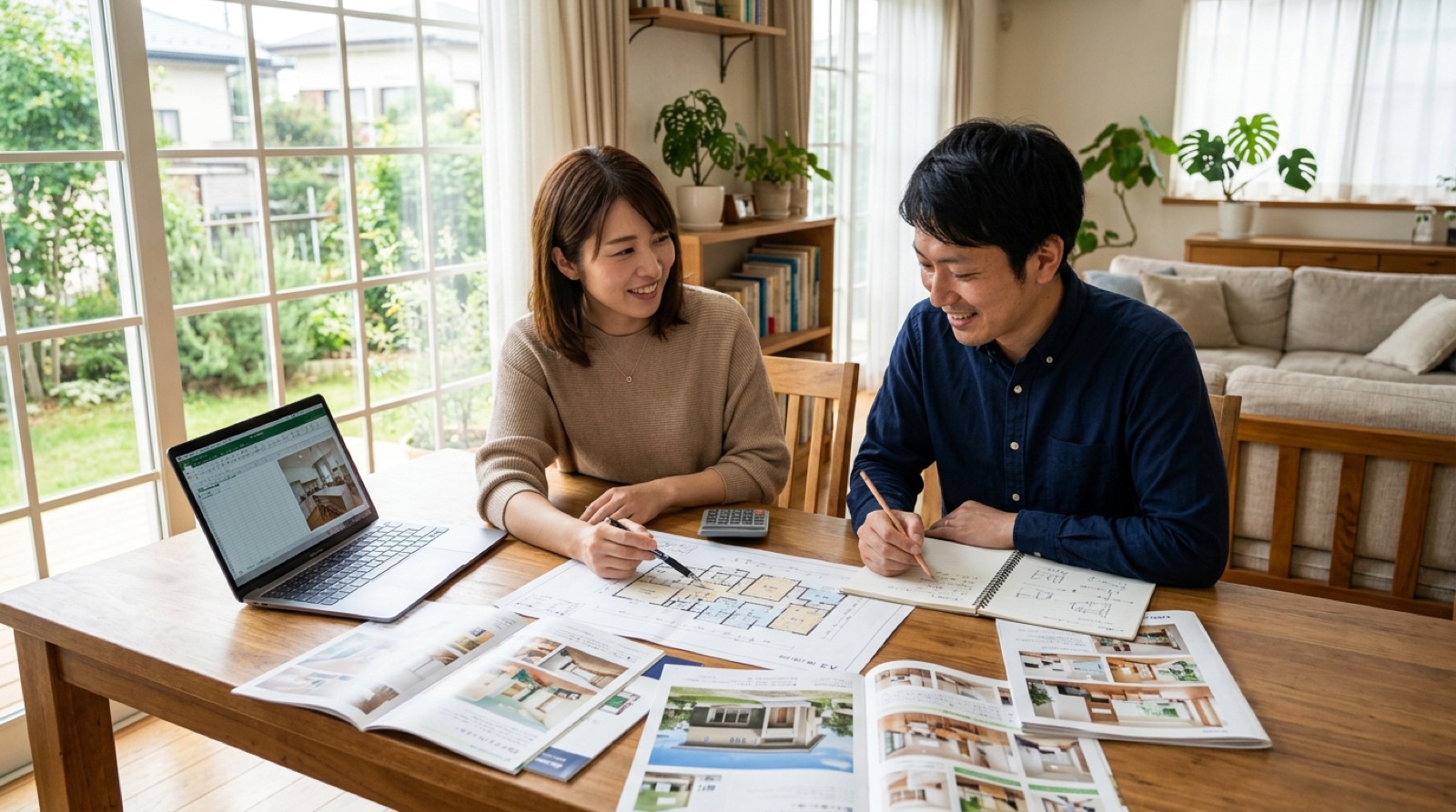 いなべ市の工務店・ハウスメーカーを比較検討する夫婦
