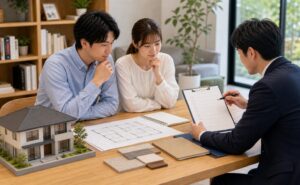 三重県で後悔しない家づくりのチェックリストを確認する様子